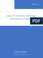 Quality Control Interview Questions & Answers