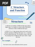 C Structure and Function