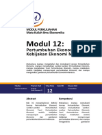 Modul 12 (Pertumbuhan Ekonomi Dan Kebijakan Ekonomi Makro)