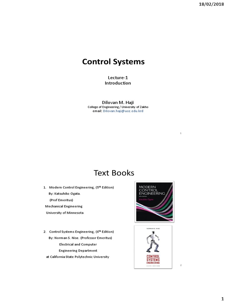 Control Theory Tutorial.Pdf _ Control Barrier Functions: Theory and ...