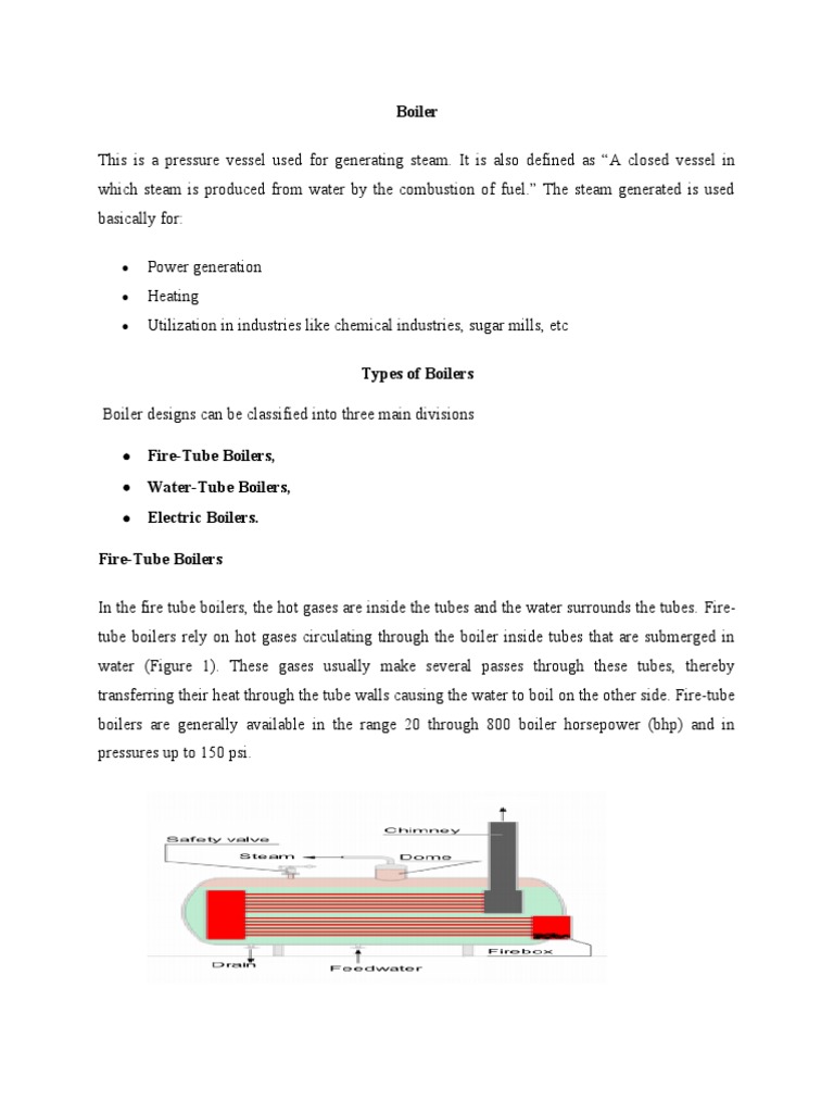 Types and Functions of Boilers Explained | PDF