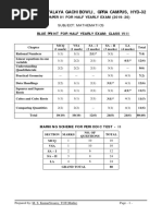 Maths Class VIII Half Yearly Exam Revised Sample Paper 01