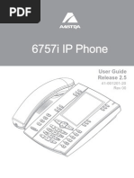 6757i IP Phone 6757i IP Phone: User Guide Release 2.5