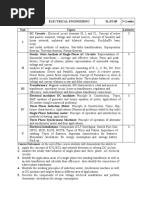 SE Electrical Engineering Syllabus 2024 | PDF