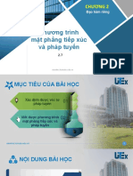 2.7 Phương trình mặt phẳng tiếp xúc