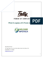 Tally User Manual With FAQs - Print 3 Copies of C Form in 1 Page