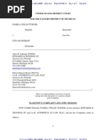 2011-07-08.Pamela Turner v City of Detroit - Lawsuit