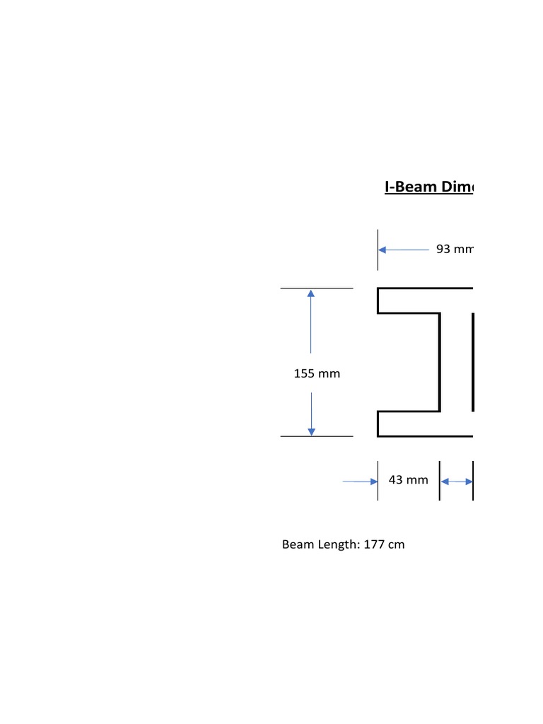 I Beam Dimension PDF