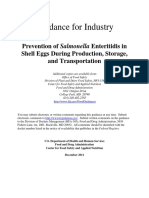 Guidance For Industry Prevention of Salmonella Enteritidis in Shell Eggs During Production Storage and Transportation PDF