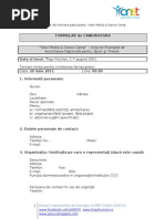 Download Formular de nscriere participani - New Media  Dance Camp - by SUPER TINERI - ASIRYS by Asociaia SUPER TINERI ASIRYS SN59819636 doc pdf