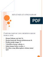 Sifat-Sifat Opsi Saham