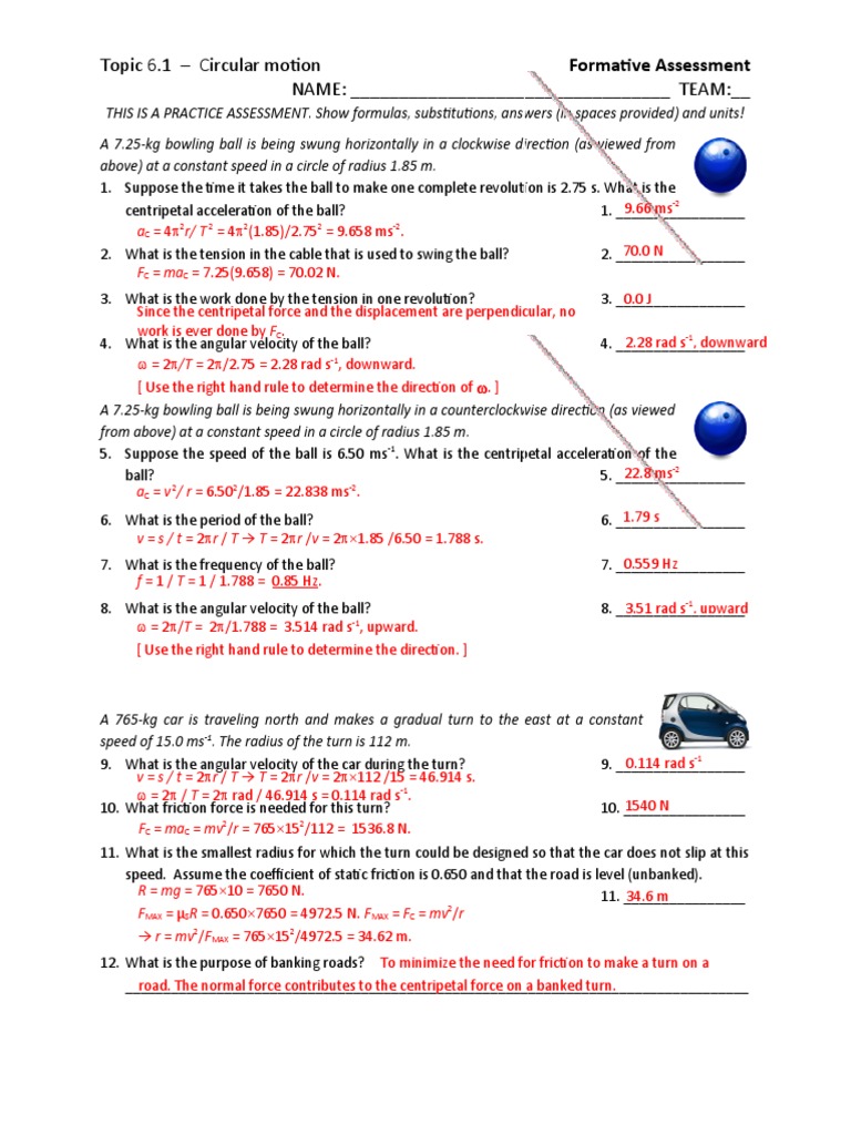 Pract 1 Answer Key PDF Dynamics (Mechanics) Classical Mechanics