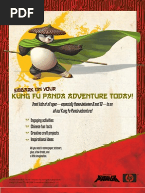 5 Pages Kung Fu Panda Fun
