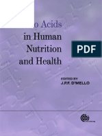 Amino Acids in Human Nutrition and Health