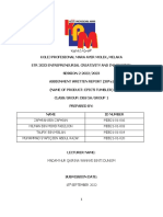 Assignment Written Report Etr 2033