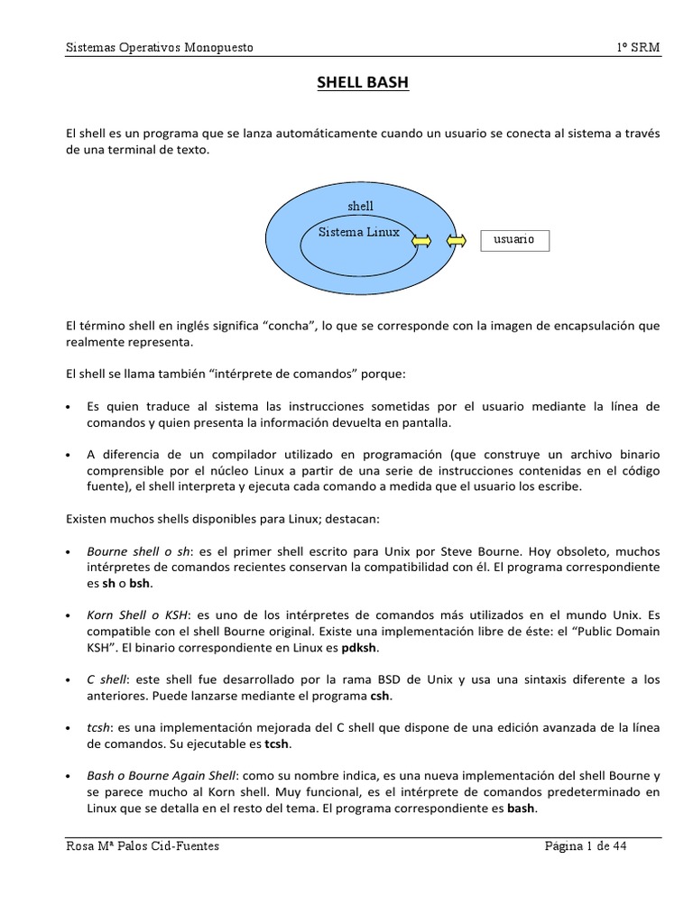 Introducción a Shell Bash y Variables | PDF | Tecnología de sistema ...