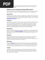 SEO Tools