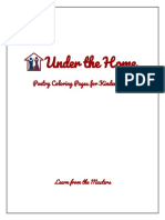 Under The Home: Poetry Coloring Pages For Kindergarten