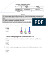 PRUEBA VALIDACIÓN 3ero Básico