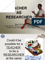 Teacher As Researcher