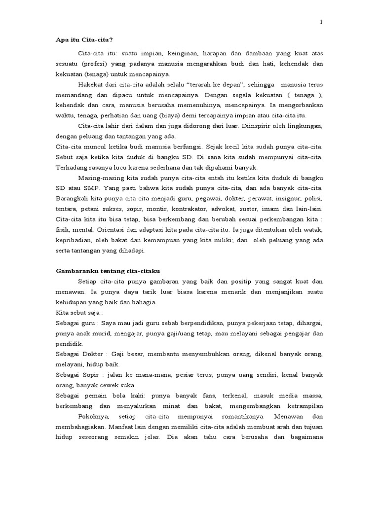 Cita Citaku | PDF