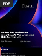 Modern Data Architectures Using The AWS WellArchitected Data Analytics Lens REPEAT ARC321-R2