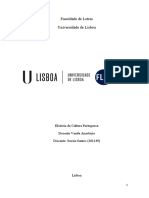 História Da Cultura Portuguesa Trabalho