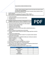 Documentos y Otros Faltantes para Incluir en El Plan de Instalación de Faena