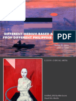 Different Medium-Based Artforms From Different Philippine Regions