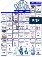 Calendario matemático con problemas para primaria