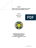 Skripsi Analisis Kinerja Keuangan Pemerintah Daerah Kabupaten Aceh Timur Periode 2011-2015