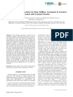 Vibration Testing Procedures For Bone Stiffness Assessment in Fractures Treated With External Fixation