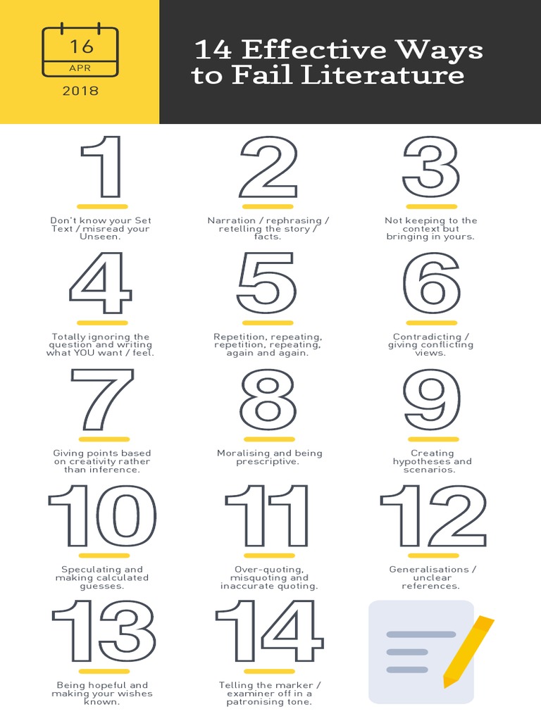 14 Effective Ways To Fail Lit | PDF