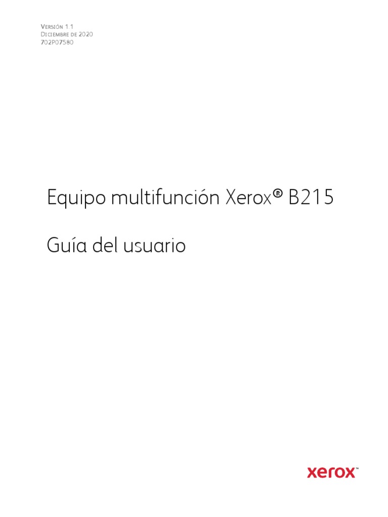 Xerox B215 MFP Ug Es PDF Apple Inc. Macintosh