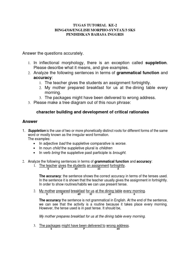 Understanding Suppletion in English | PDF | Noun | Morphology (Linguistics)