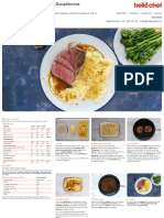 9 Oz Beef Fillet With Potato Dauphinoise and Tenderstem Broccolini