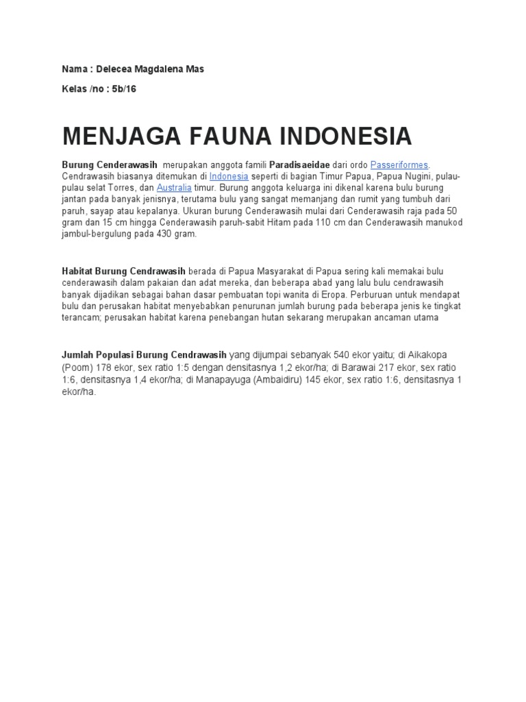 Burung Cenderawasih PDF