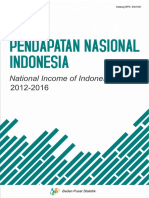 Pendapatan Nasional Indonesia 2012 - 2016