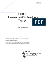 1.1 Leseverstehen Schriben Teil A