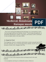 Music of the Medieval Period Developed from Monophonic Chant