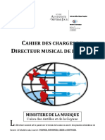 MUSIQUE Cahier Des Charges 2022