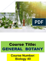 Biology 40 - Introduction