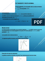 Recta Tangente y Recta Normal