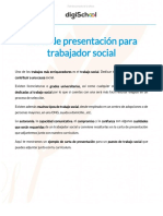Carta de Presentación para Trabajador Social