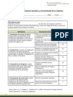 Evaluación de Conciencia Narrativa y Conocimiento de Lo Impreso