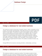 Database Design for Real Estate Business Management