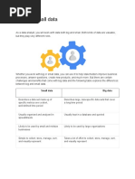 Big and Small Data