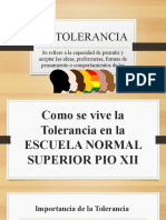 La Tolerancia