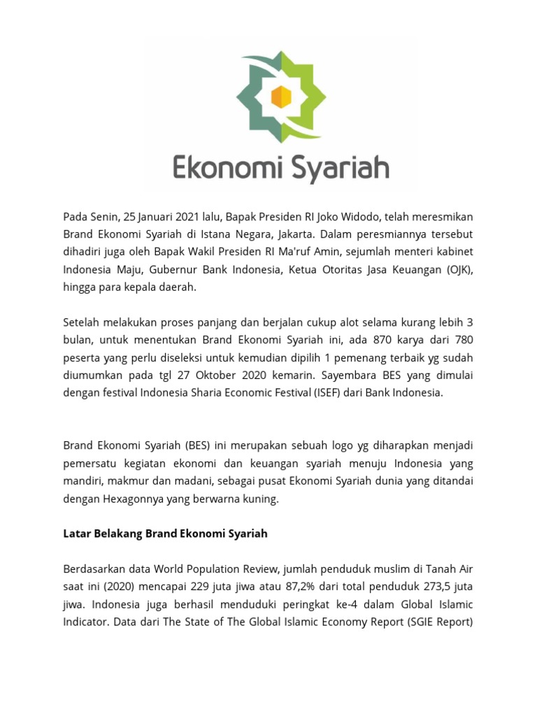 Filosofi Logo Ekonomi Syariah | PDF
