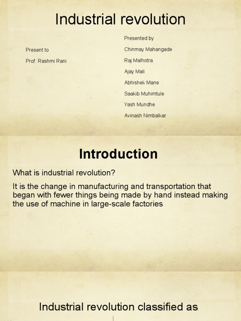 Industrial Revolution | PDF